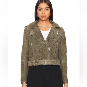 BlankNYC Suede Biker Moto Jacket